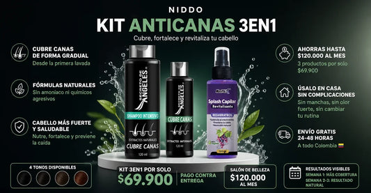 Shampoo cubre canas